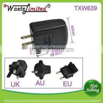 Single Usb Changeable Plug Wall Charger With 5v 2A Output for Samsung P1000 Tablet pc photo-6