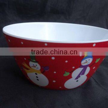 6 inch melamine salad bowl for christmas holiday