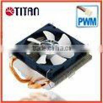 Intel LGA 775 1U low profile server 2 x 6mm heat pipe PWM controller TDP 115W CPU fan cooler