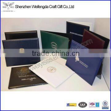 Hard Cover A4 Vinyl PVC Certificate Folder