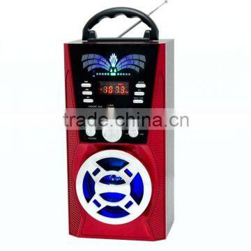 High Quality Portable Mini USB SD Speaker Rechargeable Digital am fm Radio