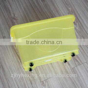 50L large plastic storage box with wheels