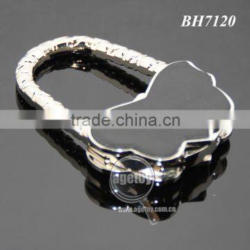 Rose Red Color Shimmering Powder Butterfly Shaped Zinc Alloy Metal Foldable Portable Promotional Bag Hook photo-5