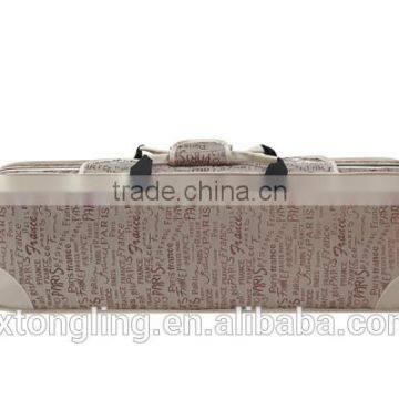 High Density Foam Oval Shaped Deluxe Light Violin Case 4/4 Leather Violin Case photo-3