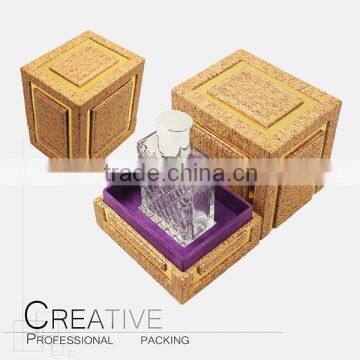 Luxury wooden perfume box in packaging box leather perfume box wholesale