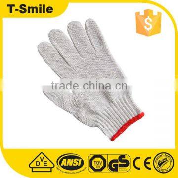 10'' cotton gloves with points for workers