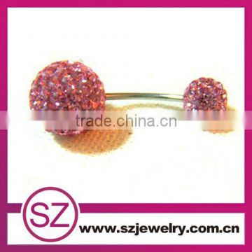 SBP0003 light rose bioplast navel piercing