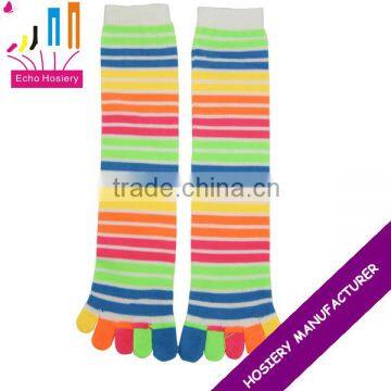 Ladies Rainbow Toe Socks