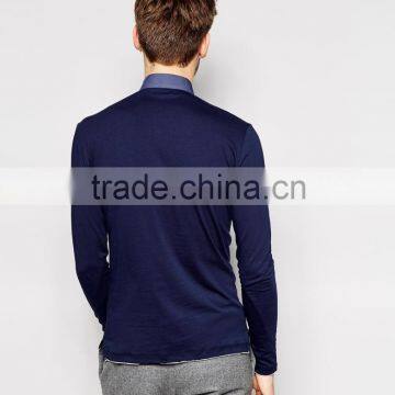 Fashion us Style Handsome Men Long Sleeve Polo Shirts for Sale photo-3