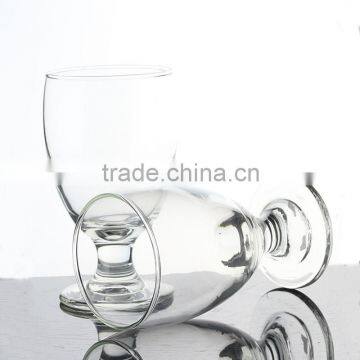 China manufacture leadfree short stem 5 star hotel wine taste glass