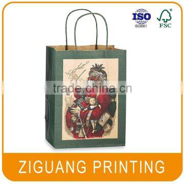 Decorative christmas paper bag