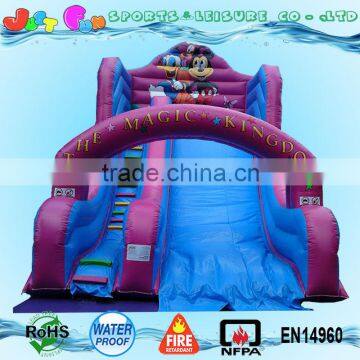 2016 New Colorful Mickey Mouse Inflatable Slide With Climb,Mickey Mouse Theme Dry Slide for Sale photo-2