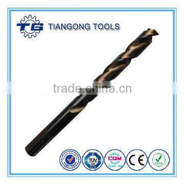 HSS M35 black and bronze oxide three flats metal drill bit