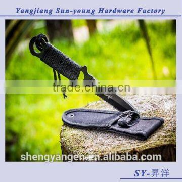 Outdoor fixed blade hunting camping tactical knife
