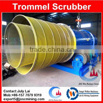 100TPH rotary trommel scrubber