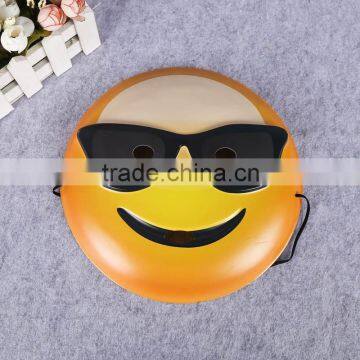 blister plastic emoji mask pvc face mask full face party mask for sale