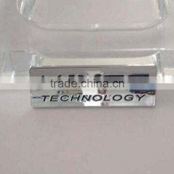 Decorative Plastic Chrome Plating 3D Name Logo photo-5