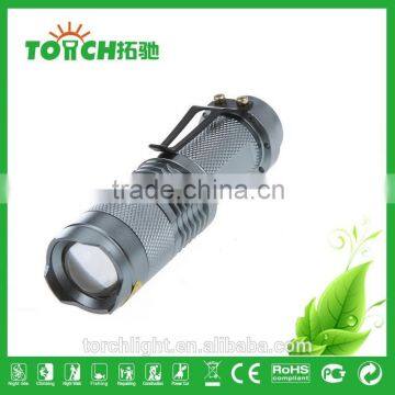 Mini High Power LED Flashlight Waterproof Zoomable Torch Light Portable Pocket Flashlight Led Lamp photo-2