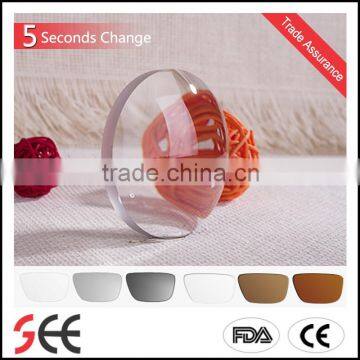 Ophthalmic Lenses 1.56 5 Seconds PGX S/F Photochromic Semi-finsished