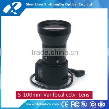 2016 Hot product 1/3'' sensor 5-100mm-Auto-Iris Vari-Focal CCTV Camera CS mount Lens