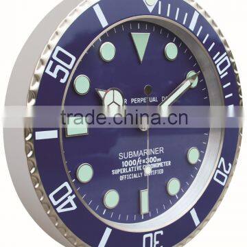 Large Home Metal Round Shape Decorative Wall Mounted Luminous Clock photo-2