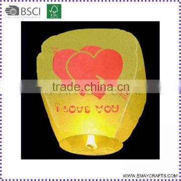 Colourful Fire Resistant Flying Wishing Paper Lanterns For Wedding photo-2