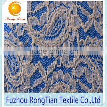 Wholesale White High Elastic Cashew Pattern Lace Fabrics photo-3