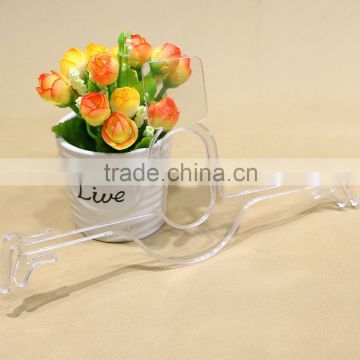 Wholesale transparent plastic underwear lingerie hangers