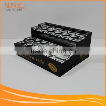 china supplier 4 tier rotating acrylic nail polish rack display