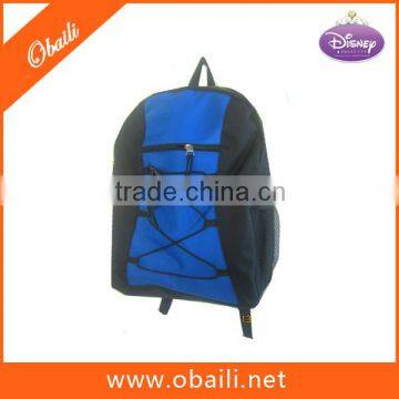 Promotional backpack with fastening string