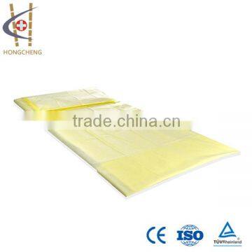 disposable nonwoven bed cover sheet for medical and surgical use mainly in hospitals