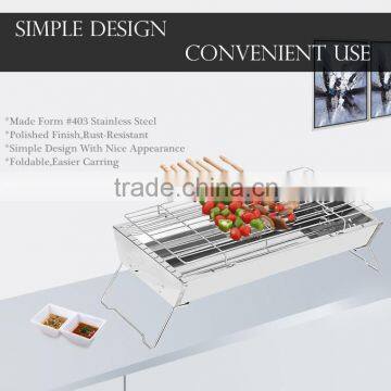 High Quality Stainless Steel Portable Foldable Charcoal Bbq Grill photo-4