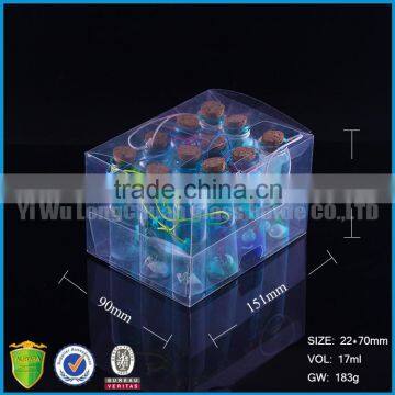 Blue Glass Bottle With Cork Glass Crafts Wholesale