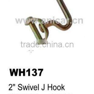 WH137 2" Swivel J Hook for webbing