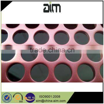 Staggered 60 degree pattern perforated metal mesh