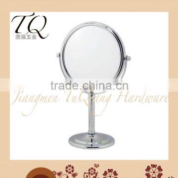 Chrome Plated Double Side Standing mirror wall clock