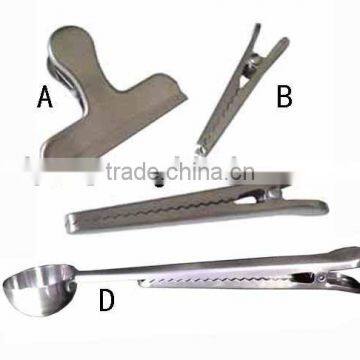 stainless steel food bag clip