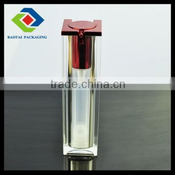 50ml transparent airless plastic bottle made by injection