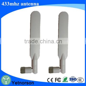 nickel plated SMA male rubber duck 433mhz antenna foldable type