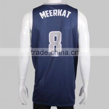 2015 Latest White&blue Dri Fit Custom Reversible Basketball Jersey Design