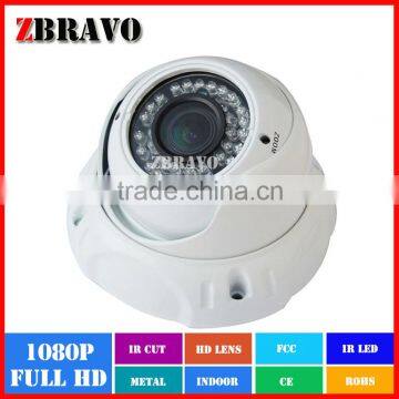 Brand new 2.0Megapixel CCTV HD-TVI camera 1080P 2.8-12mm Varifocal lens Dome Indoor Vandalproof Security TVI Camera