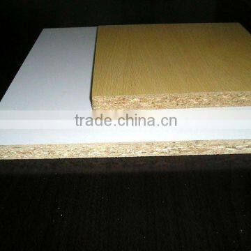 Melamine faced particle board