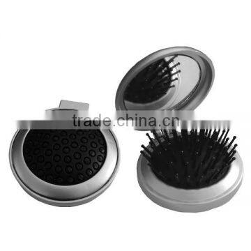 Hot sale folding plastic comb with mirror