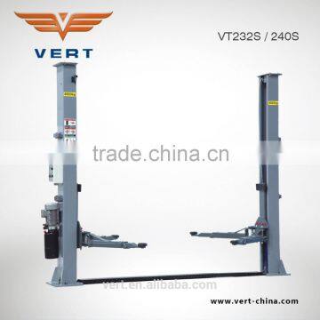 Adjustable electrical release floor plate two post lift VT240S