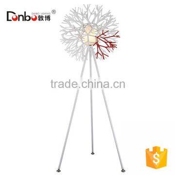 Modern resin tree tripod hotel floor lamp for room with CE,ROHS,UL,SAA certificate
