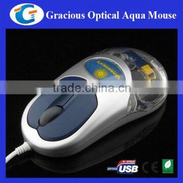 Usb Wired Computer Mouse With Aqua and Floater Inside photo-6