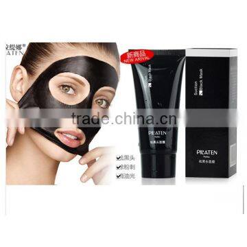 Tearing pilaten tearing style deep cleansing purifying peel off the black head, acne treatment, black mud face mask facial mask