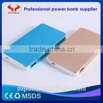 2016 Professional Factory Hot Sell High Capacity Fast Charging Portable Power Bank 8000mAh
