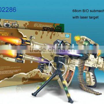 Very cool army toy for boys hot sell 68cm B/O laser gun plastic toy gun