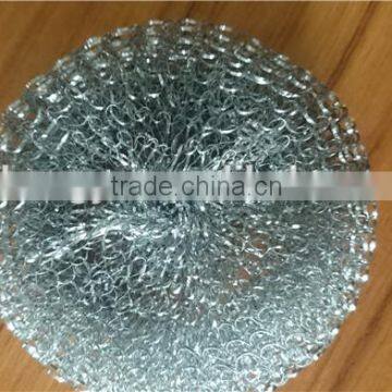 Manufacturer supplier top quality Galvanized mesh scourer/galvanized pot scourer/dish washing scourer